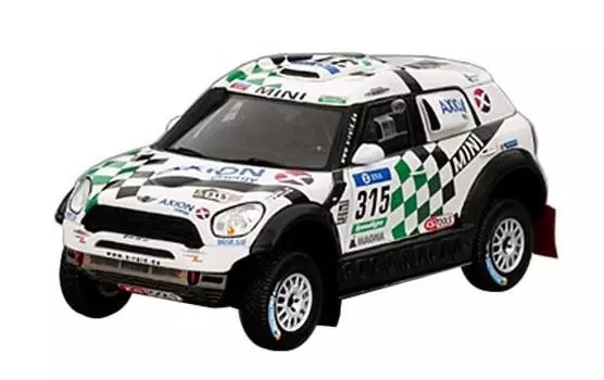 TrueScale Miniatures Mini All4 Racing 2016 Dakar Rally 4th Place AXION Team Complete Product 1/43 #315 X-raid