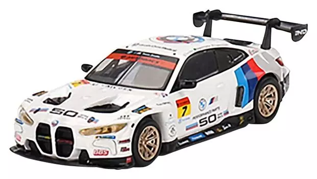 TrueScale Miniatures MINI GT BMW M4 GT3 SUPER GT Series BMW Team Studie x CSL Hand Japan Limited Готовый продукт 1/64 2022#7 (Левый привод) MGT00484-L