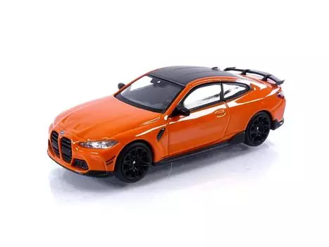 TrueScale Miniatures MINI GT BMW M4 M Performance Fire Orange Hand Finished Product 1/64 (G82) (Левый привод)
