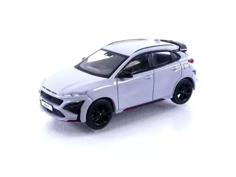 TrueScale Miniatures MINI GT Hyundai Kona N Sonic Blue Finished Product 1/64 (Left Handle) MGT00454-L