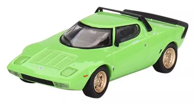 TrueScale Miniatures MINI GT Lancia Stratos HF Stradale Verde Chiaro салатовый лайм с левой ручкой Готовый продукт 1/64