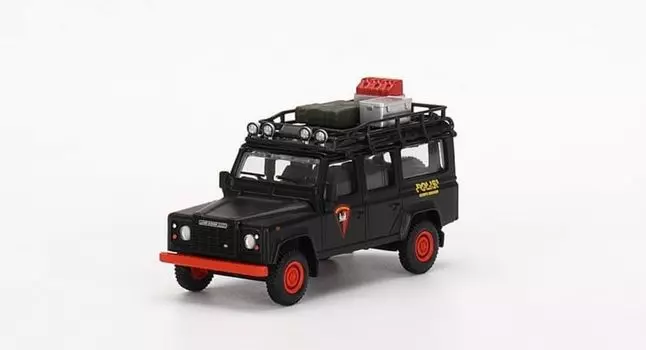TrueScale Miniatures MINI GT Land Rover Defender 110 Indonesia National Police Mobile Brigade Indonesia Limited Finished Product 1/64 (Right Handle)