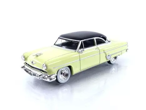 TrueScale Miniatures MINI GT Lincoln Capri 1954 Premier Yellow Left Handle Finished Product 1/64