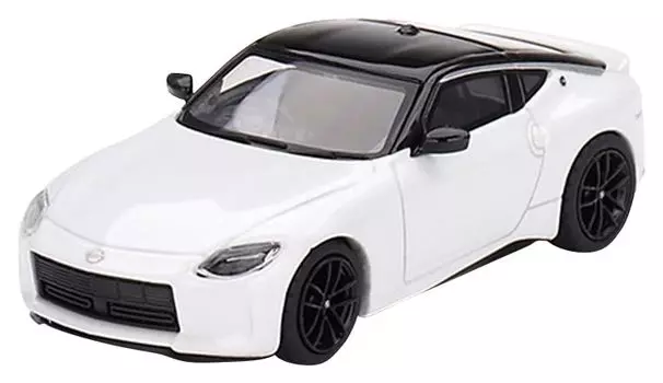 TrueScale Miniatures MINI GT Nissan Fairlady Z 2023 Everest White Right Handle Finished Product 1/64