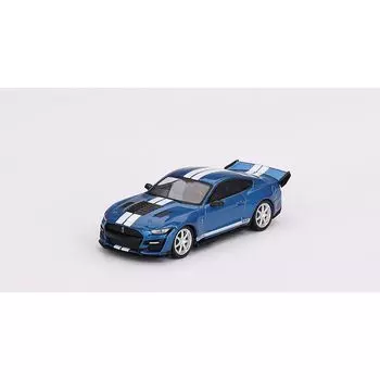 TrueScale Miniatures MINI GT Shelby GT500 Dragon Snake Concept Ford Performance Blue Left Handle Finished Product 1/64