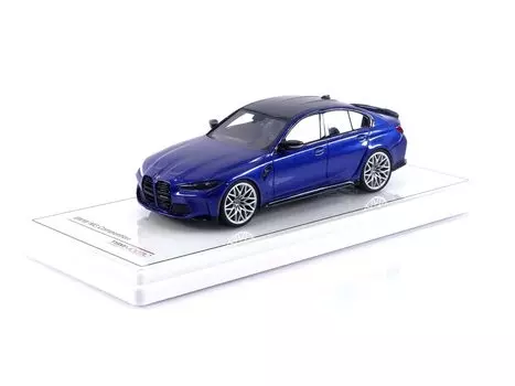 TrueScale Miniatures TSM MODEL BMW M3 Competition Portimao Blue Metallic Готовый продукт TSM430557 1/43 (G80)