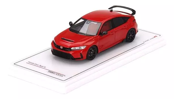 TrueScale Miniatures TSM MODEL Honda Civic Type R 2023 Rally Red Завершенный продукт 1/43 (Правая ручка)