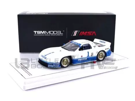 TrueScale Miniatures TSM MODEL Mazda GTO IMSA 250km 1990 Winner Завершенный продукт TSM430458 1/43 RX-7 Mid-Ohio #1