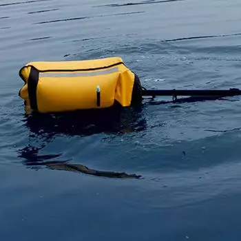 Трюмный насос для поплавковой сумки с веслом, легкий вес, каноэ, ручной всасывающий насос, рука гребца жёлтый