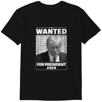 Trump Mugshot Shirt POTUS Mug Shot Tshirt Save America Tshirt Trump 2024 Tee Trump 45/47 America First T-Shirt Funny Trump MAGA T-Shirt L