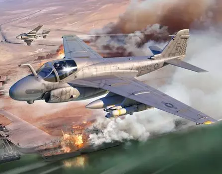 Trumpeter Американский трамвай Intruder Пластиковая модель 01642 1/72 A-6E (Самолет)