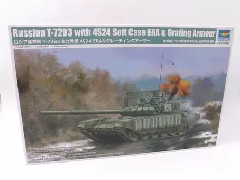 TRUMPETER Российская Федерация Основной Боевой Танк 4С24 Защитная ДЗ, Пластиковая Модель 09610, Цветной Литой 1/35 Т-72Б3 и
