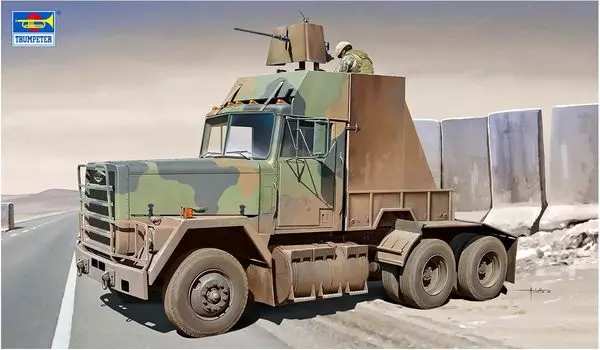 Trumpeter scale American M915 Gun Truck Plastic Model Kit 01084 1/35 (Combat Vehicle)