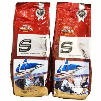 TRUNG NGUYEN CHINH PHUC S 1 кг 500 г x 2 Средний помол Trung Nguyen Blend обычный кофе Порошок для варки в специализированных магазинах Вьетнамский кофе (ценные сумки)