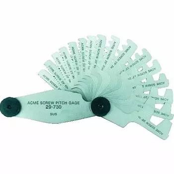 TRUSCO Acme Screw Pitch Gauge Диапазон измерений Горы Набор из 16 штук 1-12 29-730