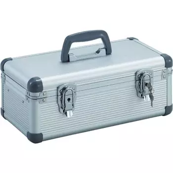 TRUSCO Aluminum Case with Inner Plate 420X198X187 Silver TACN-45