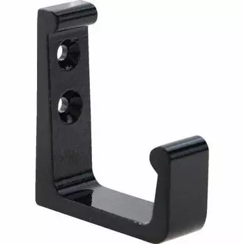 TRUSCO Aluminum L-shaped hook 45mm black AH45-BK