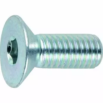 TRUSCO B773-0408 Hexagon socket head flat head bolt trivalent white fully screwed M4 x 8 25 pieces
