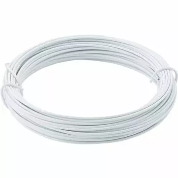 TRUSCO Colored Wire, Small Roll Type, 20th Count, White, Wire Diameter 0.9mm TCWS09W