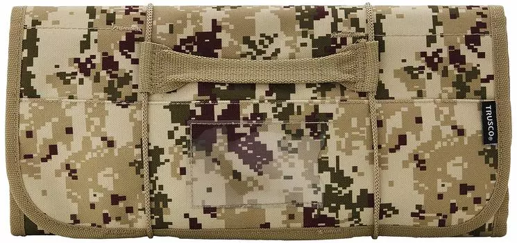 TRUSCO Digital Desert Camouflage Tool Roll 670X355 22 Pockets TTR670DM
