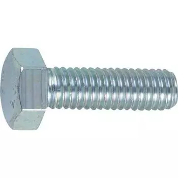 TRUSCO Hex Bolt Trivalent White Full Thread M6 x 40 16 Pieces B722-0640