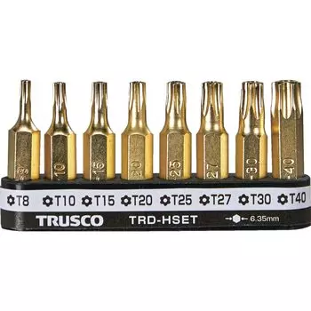 TRUSCO Hex Lobe Driver Set of 8 (with Holder) TRD-HSET