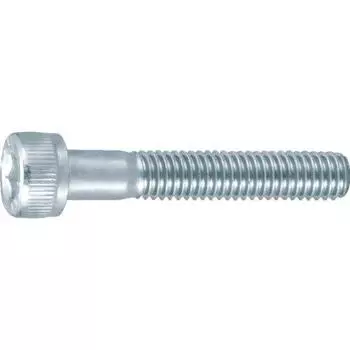 TRUSCO Hexagon Socket Bolt Trivalent White Half Thread Size M8 x 60 5 Pieces B730-0860
