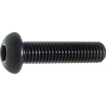 TRUSCO Hexagon Socket Button Bolt Steel Black Dyed Finish M6 x 25 40 Pieces (SCM435) B074-0625