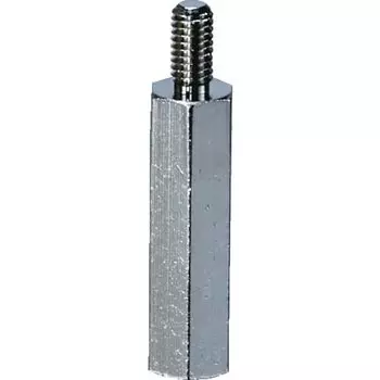 TRUSCO Hexagonal Supporter Brass M3XL20 10 Pieces Male-Female TBSB-320E