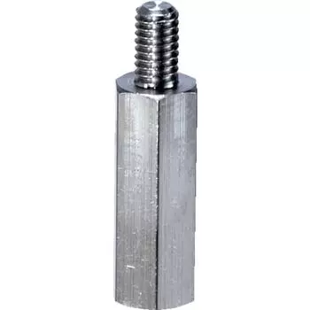 Шестигранный держатель TRUSCO из нержавеющей стали M3XL15 10 шт., наружная-внутренняя резьба TBSU-315 жёлтый