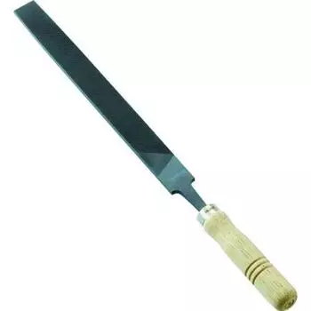 TRUSCO Ironwork File with Wooden Handle Flat Medium Blade Length 250 THI250-02-S