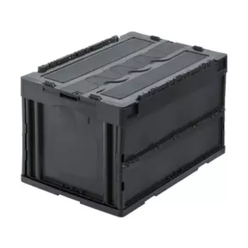 TRUSCO Nakayama TRUSCO Складной контейнер с крышкой 50 л серый