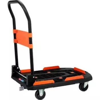 TRUSCO Новая тележка Cartio из смолы со стопором Черная Легкая Складная 780X490 7.3Кг MPK-780-BK чёрный