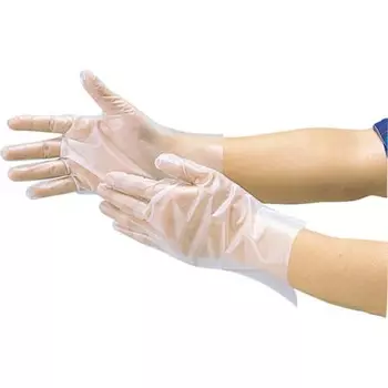 trusco polyethylene disposable gloves s translucent clear powderless 0.025 100 sheets dpm-1833-s s
