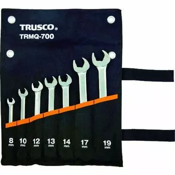 TRUSCO Quick Ratchet Combination Wrench Set of 7 TRMQ-700 серебряный