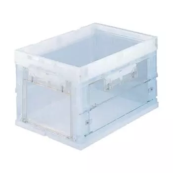 TRUSCO складной контейнер 50 л с дверцей прозрачный ящик для хранения ящик для хранения CR-S50T