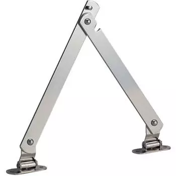 TRUSCO Steel flat bar stay with total length right use stop, 450mm, TS-51-R