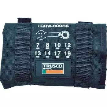 TRUSCO Switchable Ratchet Combination Wrench Set 8 Pieces (Short Type) TGRW-800RS серебряный