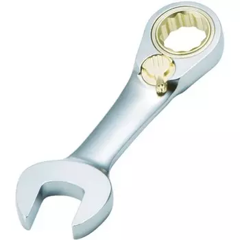 TRUSCO Switchable Ratchet Combination Wrench (Short Type) Nominal Size: 7 TGRW-07RS