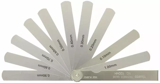 TRUSCO Thickness Gauge Width Length 100 Range T100MH 12.7 0.10~1.00