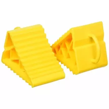 TRUSCO Tire Stopper (2 pieces) Yellow TTS-2T-Y for vehicles under 2 tons