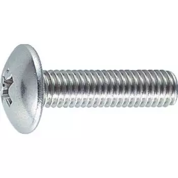TRUSCO Truss Head Machine Screw Stainless Steel Full Thread M4 x 8 125 Pieces B52-0408