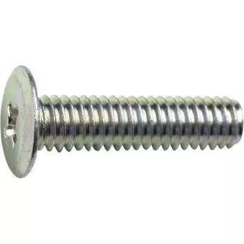 TRUSCO Ultra Low Head Machine Screw Trivalent Chromate M4X16 18 Pieces TFSC0416
