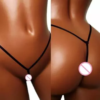 Трусики без ластовицы Сексуальное нижнее белье Женские стринги Однотонные