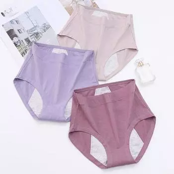 Трусики Большие размеры Нижнее белье Женские физиологические месячные Трусики Удобные трусы Трусы XL