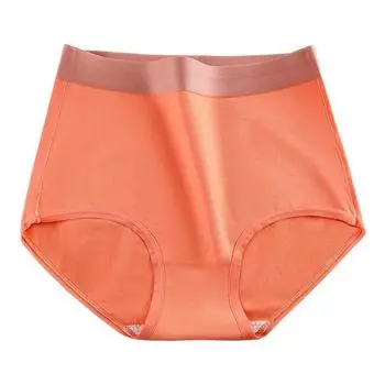 Трусики больших размеров, бесшовное нижнее белье, женские трусы, антибактериальные трусы с высокой талией L