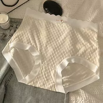 Трусики большого размера, женское нижнее белье с высокой талией, дышащие трусы без следов XL розовый