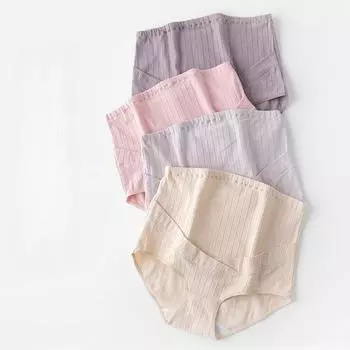 Трусики для беременных большого размера, женское нижнее белье, трусы с высокой талией, трусики для беременных с увеличением жира M светло-серый