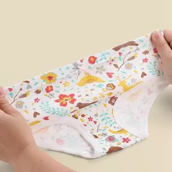 Трусики для маленьких девочек, 6 шт., хлопковое дышащее нижнее белье, трусы 150