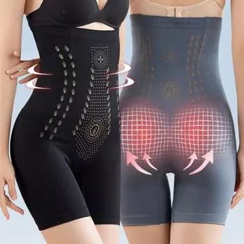 Трусики для похудения с высокой талией, женские шорты для контроля живота, послеродовое корректирующее белье, трусы-боксеры с подтяжкой ягодиц, формирователь тела XXXL бежевый
